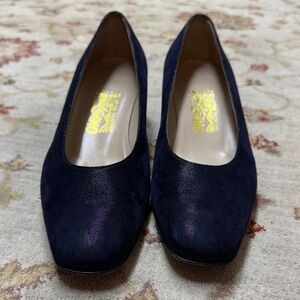 Salvatore Ferragamo Navy Blue Women's Shoes